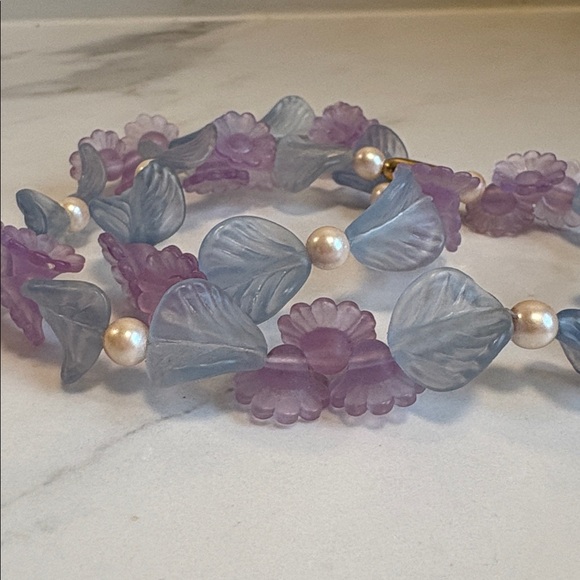 Vintage Avon 80s Jardinia Pastel Floral Necklace Cottagecore Retired NIB 160 - Picture 8 of 16